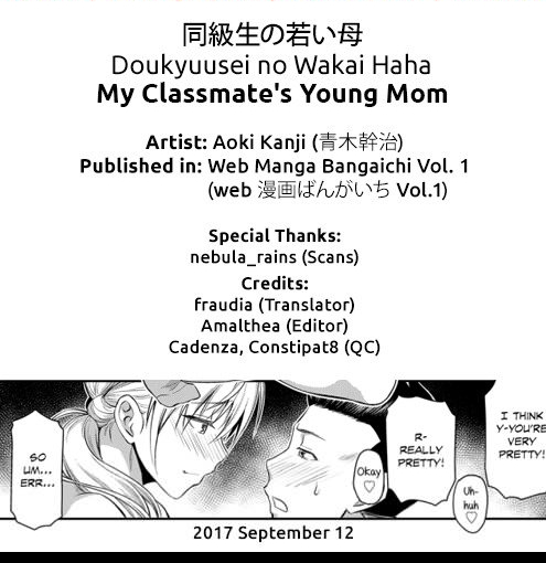 เตือนไม่ฟัง ฟันอย่างเดียว - [Aoki Kanji] Doukyuusei no Wakai Haha ...